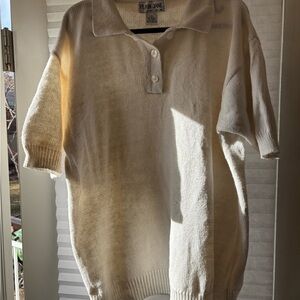 Sweet Baby Jane Cream Polo Sweater